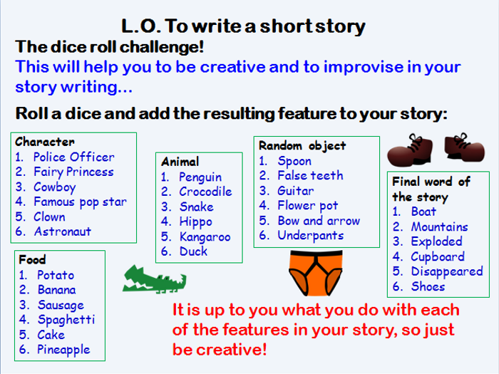 Teaching creative writing short story