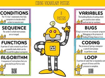 STEM - Coding Vocabulary Posters