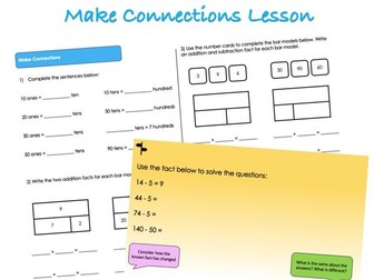 Year 3 Addition and Subtraction - Making Connections Lesson