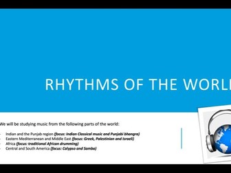 OCR GCSE Rhythms of the World (48 slides)