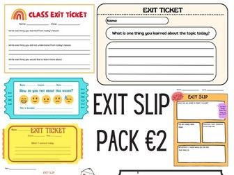Exit Slip Pack