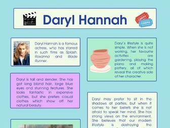 DARYL HANNAH: SHORT AND COLORFUL DESCRIPTION OF HER BIOGRAPHY