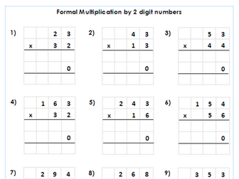 year 5 6 short division using the bus stop method differentiated