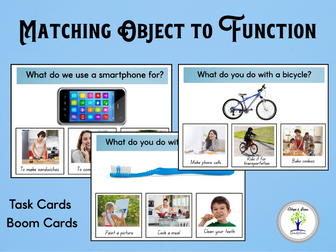 Matching Object to Function Task Cards