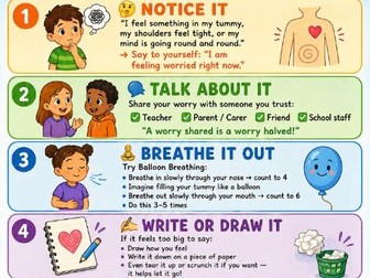 Managing Worries for Primary age