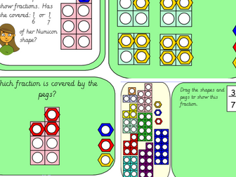 Numicon Fractions Representing and Shading Fractions to 10/10