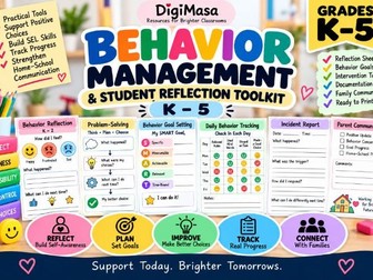 Behavior Management & Student Reflection Toolkit | K–5