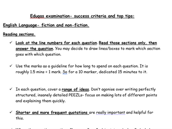 GCSE Eduqas English Language and Literature Revision Pack