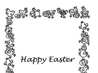 Easter inset for an Easter card