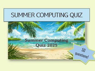 Summer  Computing Quiz 2025