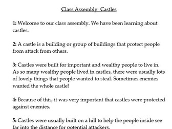 Castles Class Assembly