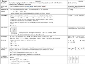 Revision A level Statistics - the basics