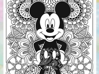 DISNEY Mandalas and Colouring pages