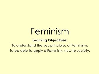 AQA A Level Sociology - Theory & Methods - Introduction to Feminism