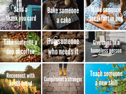 Acts of Kindness Poster or Cards
