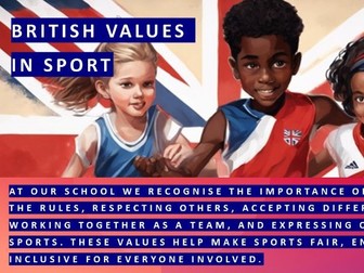 British Values in Sport posters for Primary and Secondary schools