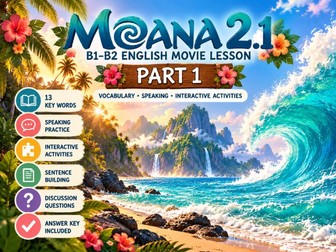 MOANA 2.1 | B1–B2 English Movie Lesson