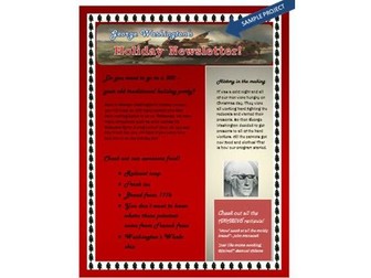 Holiday Newsletter Lesson Activity for Teaching Microsoft Word Skills