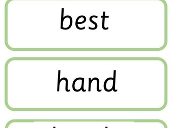 Phonics Little Wandle Rapid Catch Up Phase 4 Word Cards