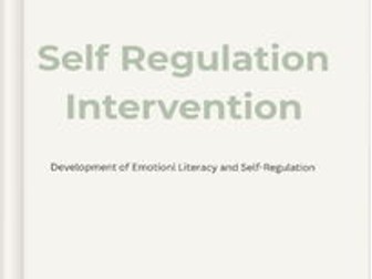 Self-Regulation 6 week intervention