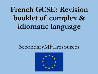 GCSE French writing and translation support & revision (18 resource ...