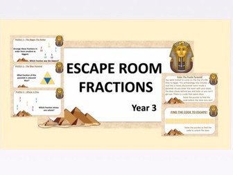 Escape Room: Fractions Y3 (White Rose Hub)