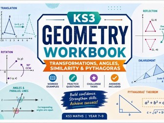 KS3 Geometry Workbook: Transformations, Similarity & Pythagoras