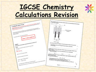 GCSE Chemistry - Calculations Revision Booklet