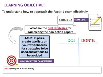 IGCSE EDEXCEL 4EA1 PAPER 1 MOCK EXAM SKILLS