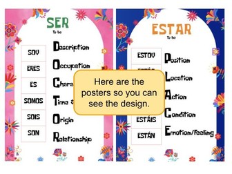 Ser and Estar poster