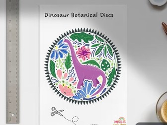 Botanical Dinosaur Discs