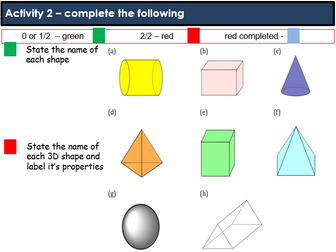 Properties of 3D Shapes (Faces, Edges, Vertices) P.Batista 2022