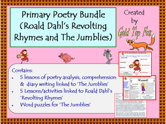Primary Poetry bundle (The Jumblies and Roald Dahl's Revolting Rhymes)