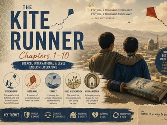 Edexcel International A Level Literature Unit 1 - The Kite Runner