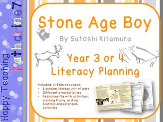 Stone Age Boy - literacy unit of work