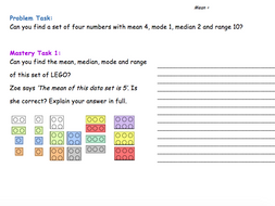 Year 6 Mean Median Mode Range Teaching Resources Year 6 Mean Median Mode Range Teaching Resources