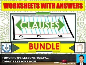 NOUN CLAUSE: WORKSHEETS WITH ANSWERS | Teaching Resources