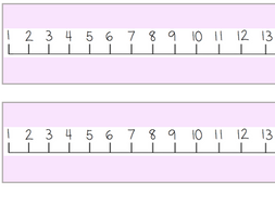 number lines 1 20 pastel blank teaching resources