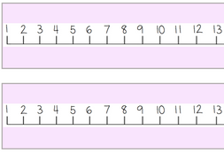 Number lines 1-20 (Pastel & Blank) | Teaching Resources