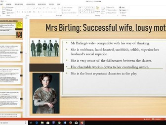 An Inspector Calls- Mrs Birling