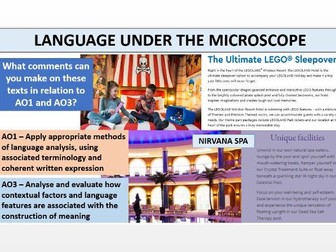 OCR English Language A Level - Language Under the Microscope