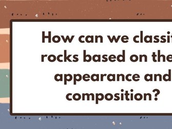 LKS2 - rocks unit of work