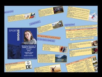 Sports Studies (R187) Outdoor Adventurous Activities (Complete PowerPoint)