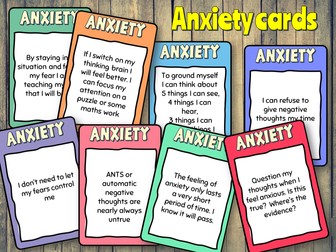 Anxiety cards