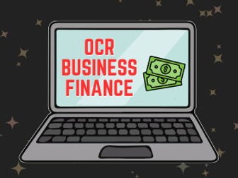 OCR Business Studies: 5.2 Sources of finance -> 5.5 Cash and cash flow