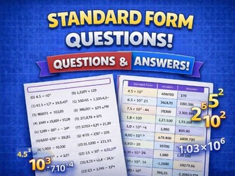 4 in a Row - Standard Form converting from standard form to ordinary form