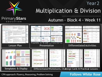 YEAR 2 - Multiplication- White Rose - WEEK 11 - Block 4 - Aut - Differentiated Planning & Resources