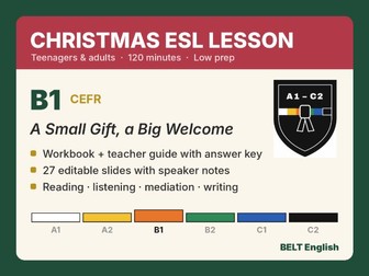 Christmas ESL Lesson B1 – Full 2-Hour Pack