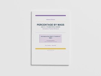 Percentage by Mass of Elements - AQA GCSE Chemistry Practice Book