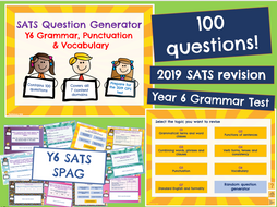 Y6 SATS: SPAG (KS2 revision)